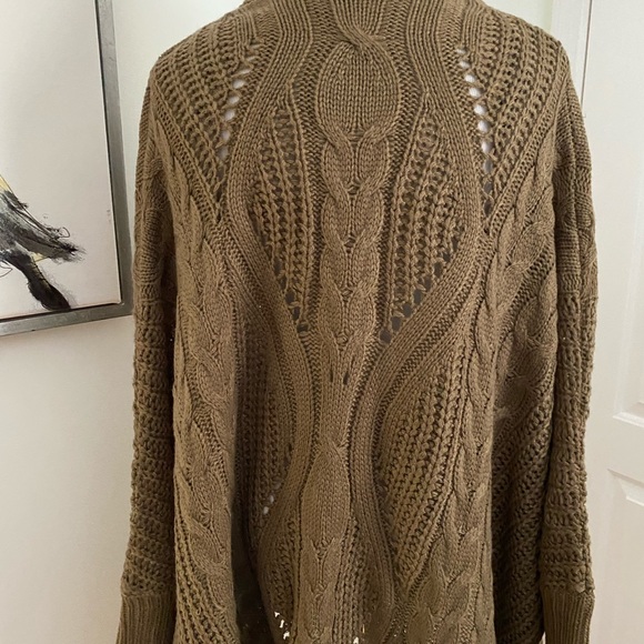 Annabelle Brown Open Front Sweater Size L/XL - Picture 6 of 8